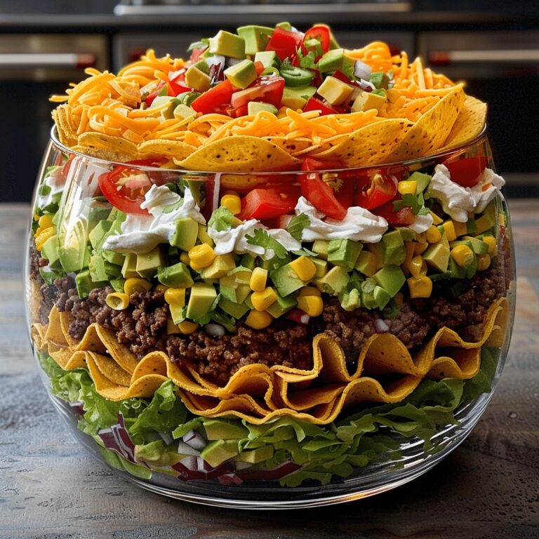 Hearty Seven-Layer Taco Salad Recipe
