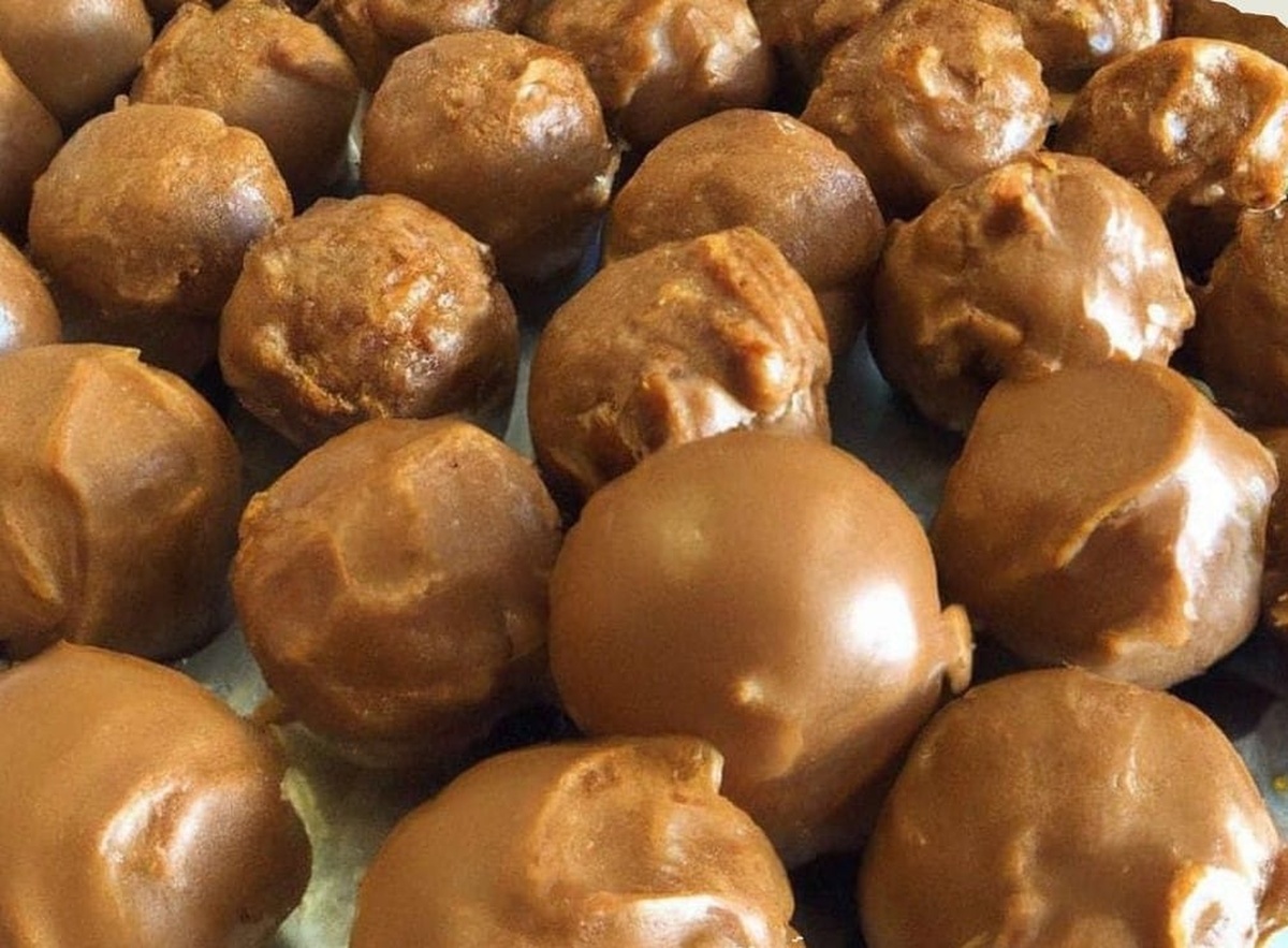 Gooey Rice Krispie Peanut Butter Balls Recipe