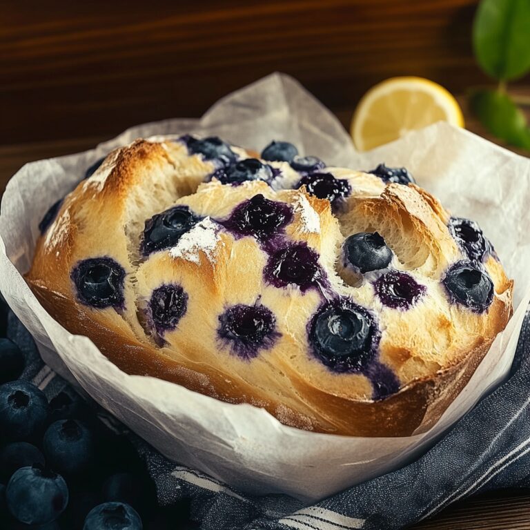 Lemon Blueberry Sourdough Bread Recipe