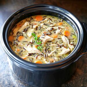 Slow Cooker Chicken And Wild Rice Soup Recipe