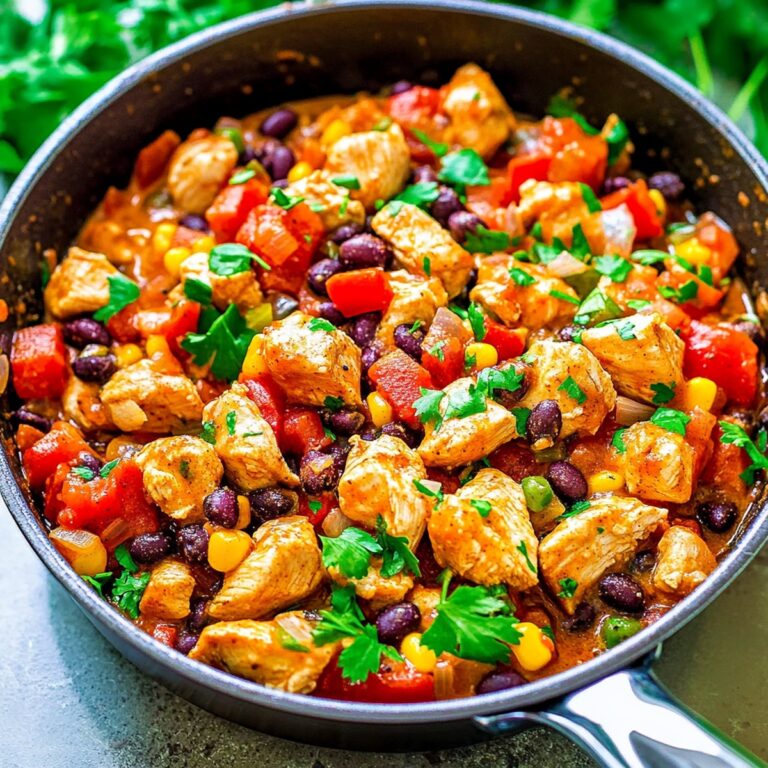 Spicy Southwestern Chicken And Black Bean Skillet Recipe