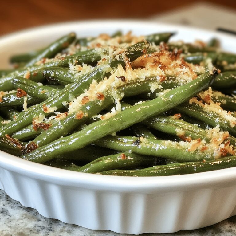 Crispy Parmesan Roasted Green Beans Recipe
