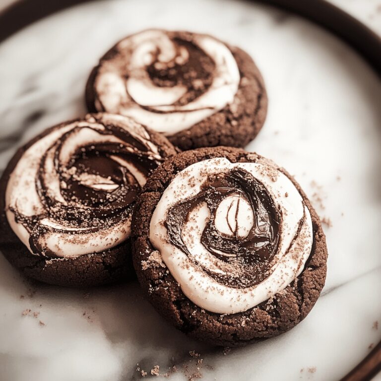 Gooey Chocolate Marshmallow Swirl Cookies Recipe