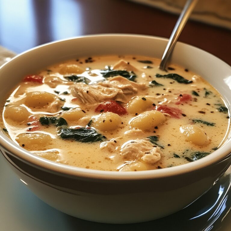 Hearty Olive Garden Chicken Gnocchi Soup Recipe