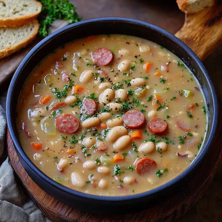 Hearty Bean Soup With Kielbasa Recipe