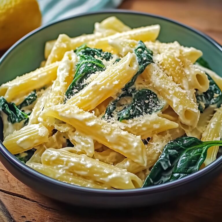 Zesty Lemon Ricotta Pasta With Spinach Recipe