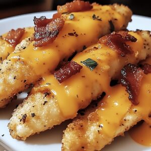 Crispy Cheddar Bacon Chicken Tenders Recipe