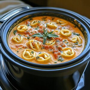 Hearty Slow Cooker Creamy Tortellini Soup Recipe