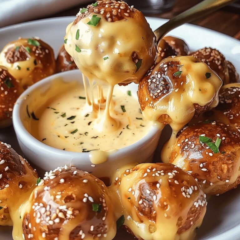 Crispy Pretzel Bites With Cheddar Cheese Sauce Recipe
