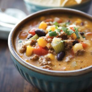 Slow Cooker Nacho Soup Recipe