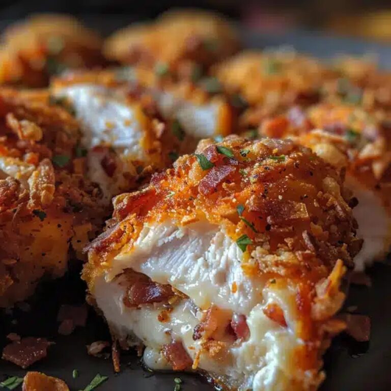 Crispy Cream Cheese And Bacon Stuffed Doritos Chicken Recipe