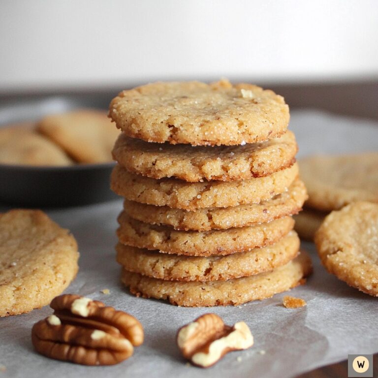 Crispy Walnut Butter Cookies Recipe