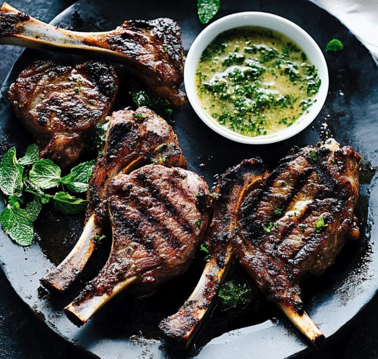 Succulent Lamb Chops With Mint Sauce Recipe