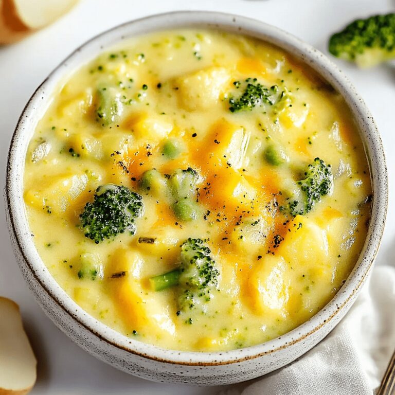 Hearty Broccoli Potato Cheese Soup Recipe