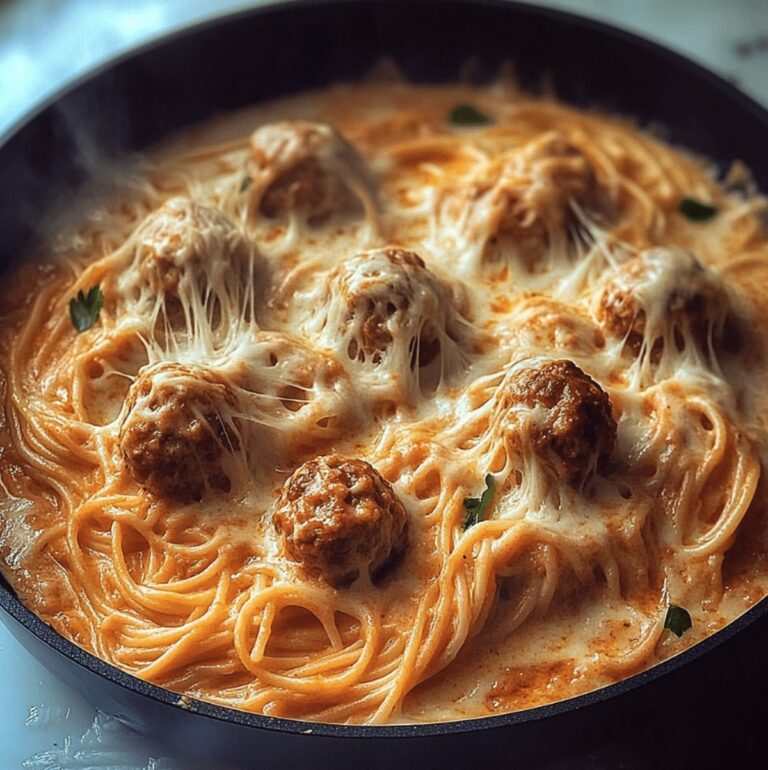 Creamy Spaghetti & Meatballs Recipe