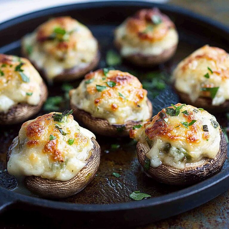 Jalapeno Popper Stuffed Mushrooms Recipe