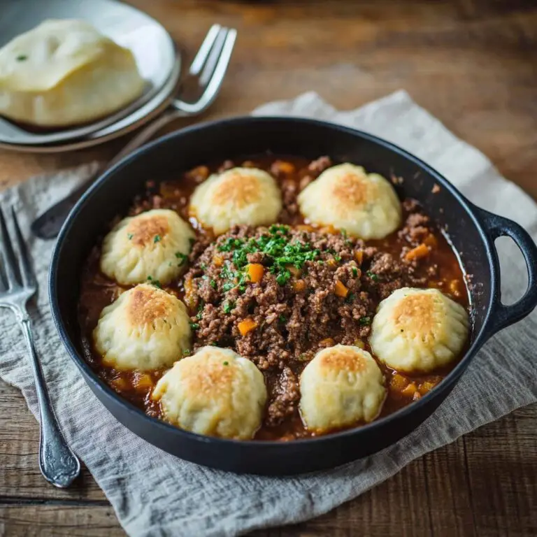 Hearty Homemade Minced Beef And Dumplings Recipe