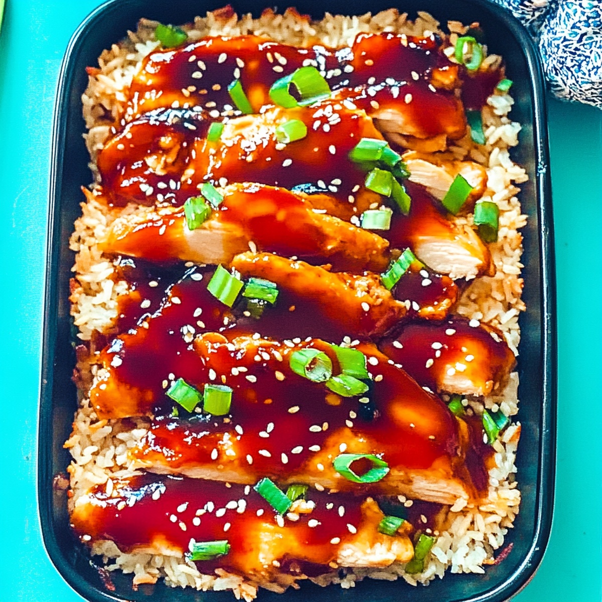 Tasty Baked Teriyaki Chicken And Rice Recipe