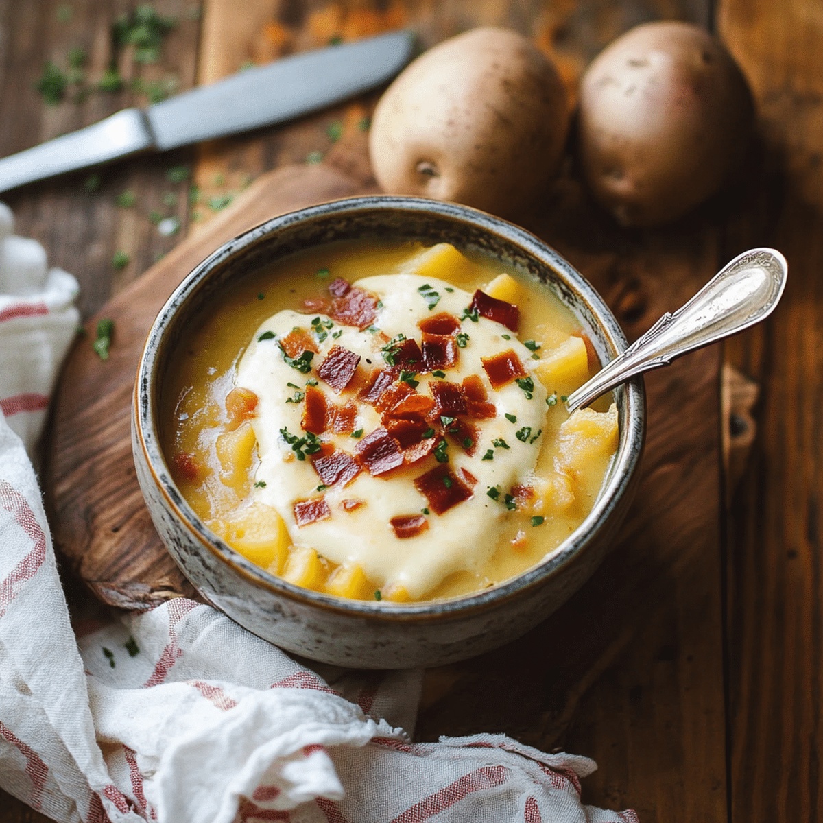 Hearty Loaded Baked Potato Soup Recipe