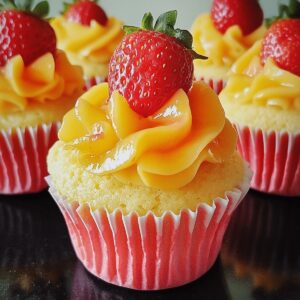 Vibrant Strawberry Mango Cupcakes Recipe