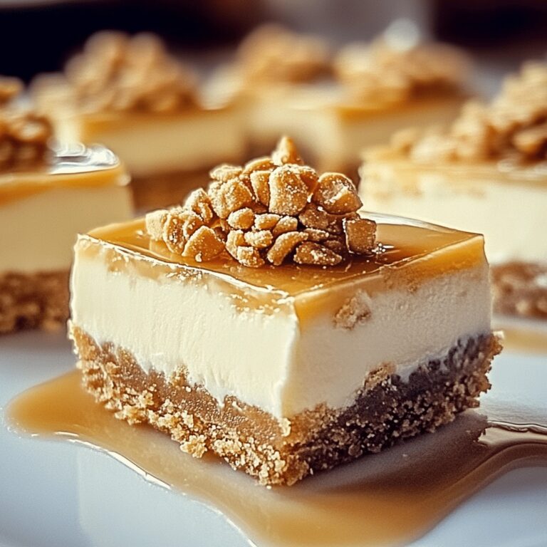 Heavenly Butterscotch Graham Cracker Cheesecake Bars Recipe