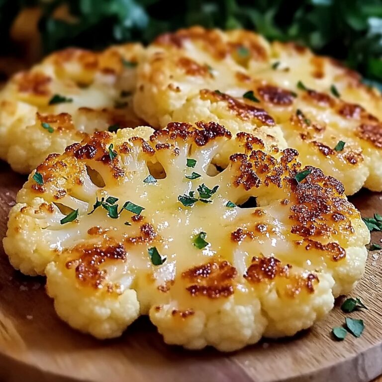 Cheesy Cauliflower Steaks Recipe