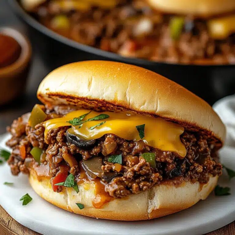 Cheesy Philly Cheesesteak Sloppy Joes Recipe
