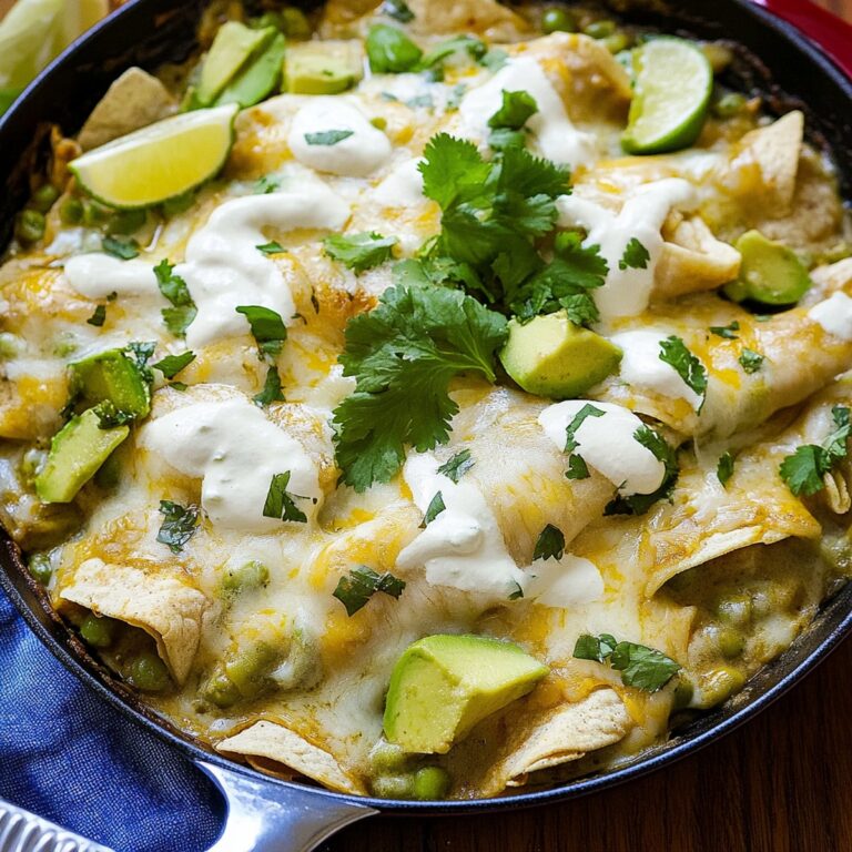 Salsa Verde Chicken Enchilada Skillet Recipe