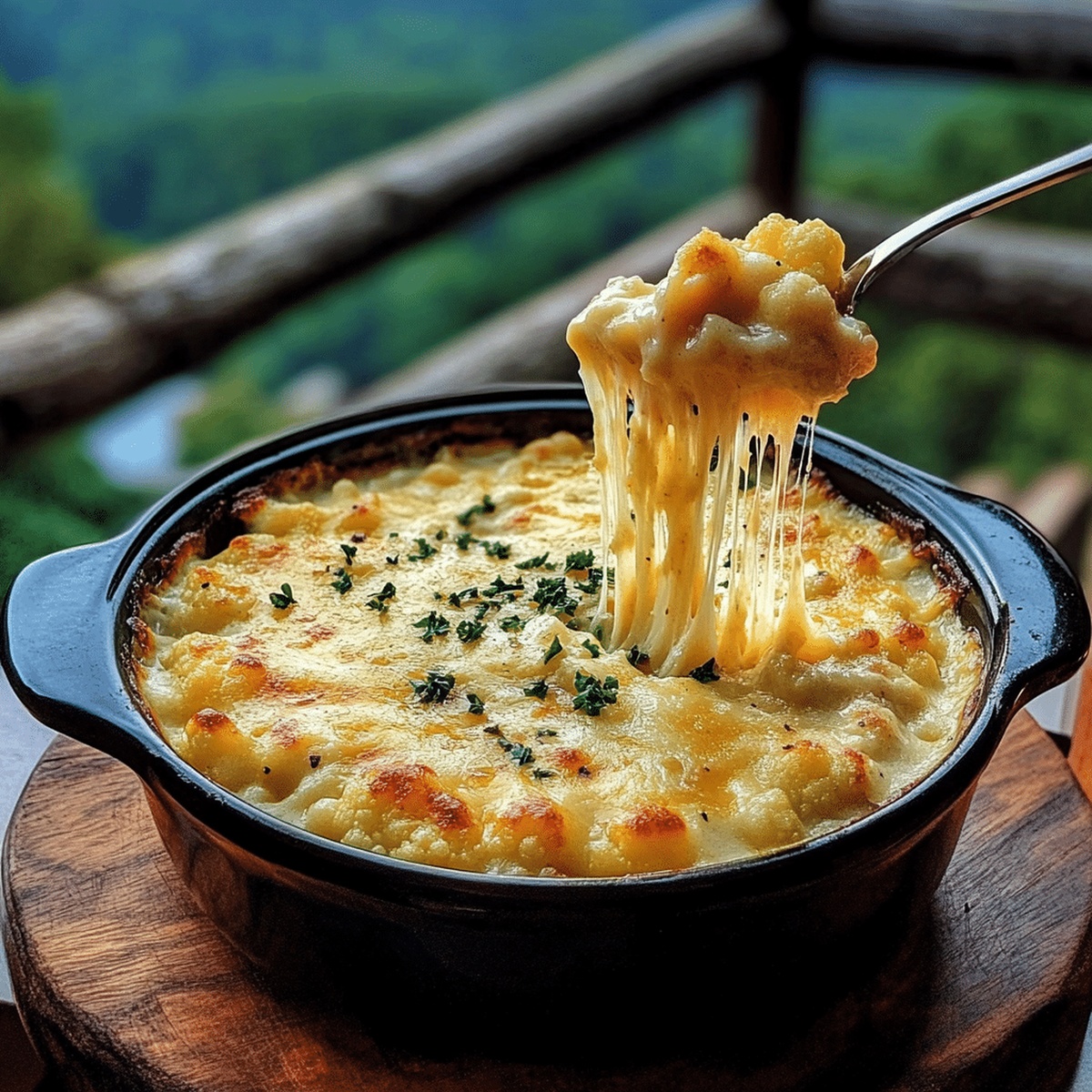 Velvety Cheddar Cauliflower And Roasted Garlic Soup Recipe
