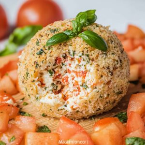 Rustic Bruschetta Cheese Ball Recipe