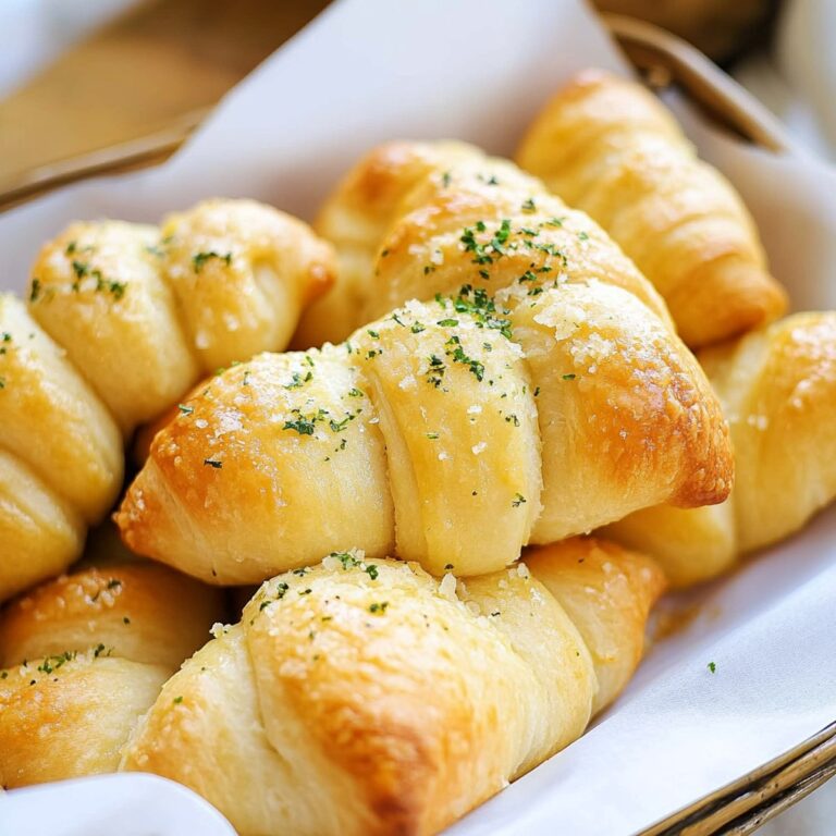 Garlic Butter Cheesy Crescent Rolls Recipe