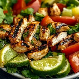 Zesty Chili Lime Chicken Fajita Salad Recipe