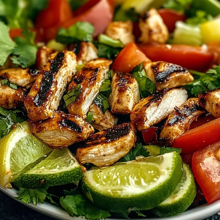 Zesty Chili Lime Chicken Fajita Salad Recipe