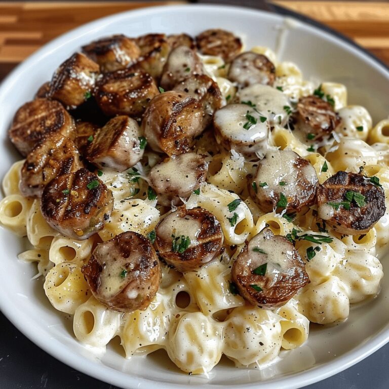 Irresistible Garlic Butter Sausage Bites With Parmesan Pasta Recipe