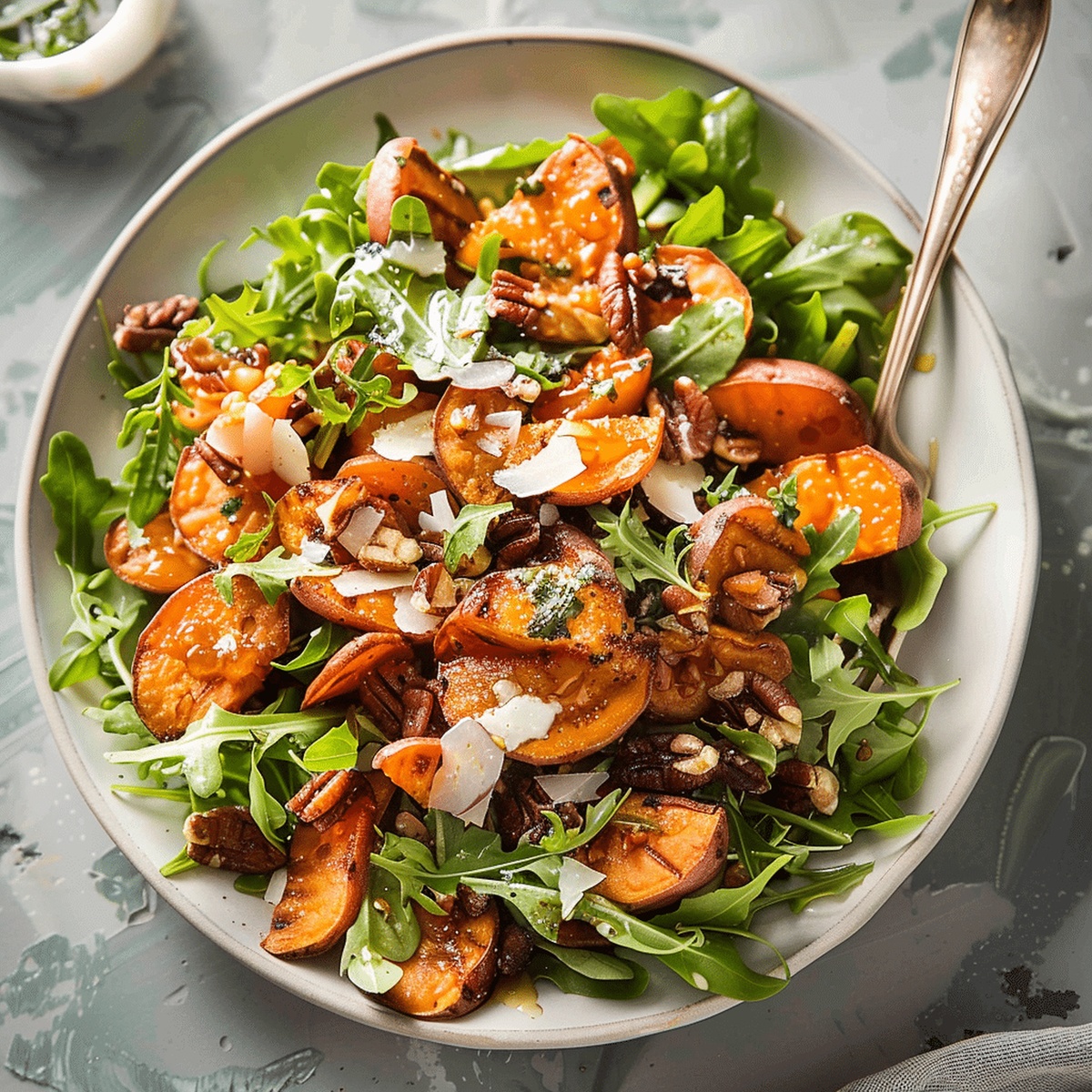 Vibrant Sweet Potato Salad With Honey Lemon Dressing Recipe