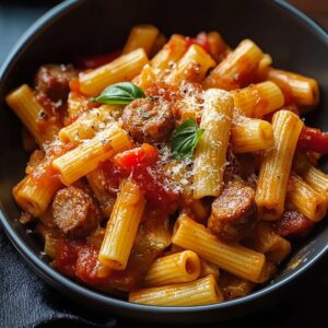 Spicy Sweet Pepper And Sausage Pasta Recipe