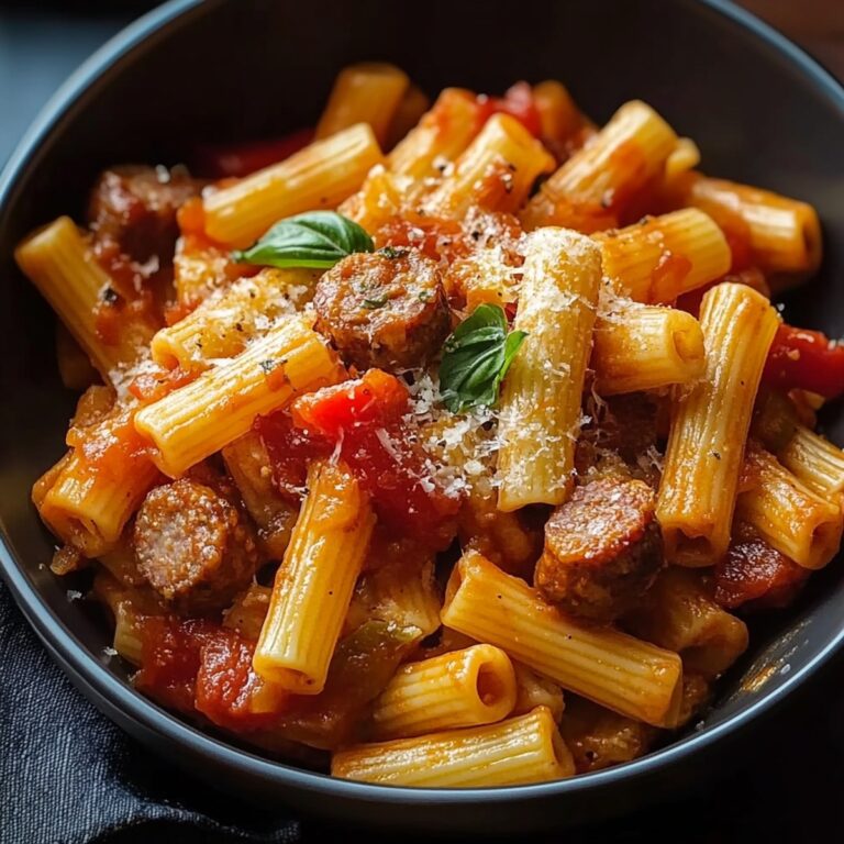 Spicy Sweet Pepper And Sausage Pasta Recipe
