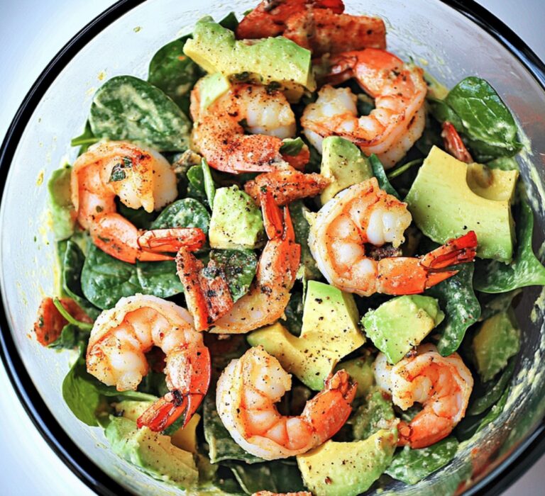 Shrimp Avocado And Spinach Salad Recipe