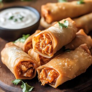 Buffalo Chicken Egg Rolls Recipe