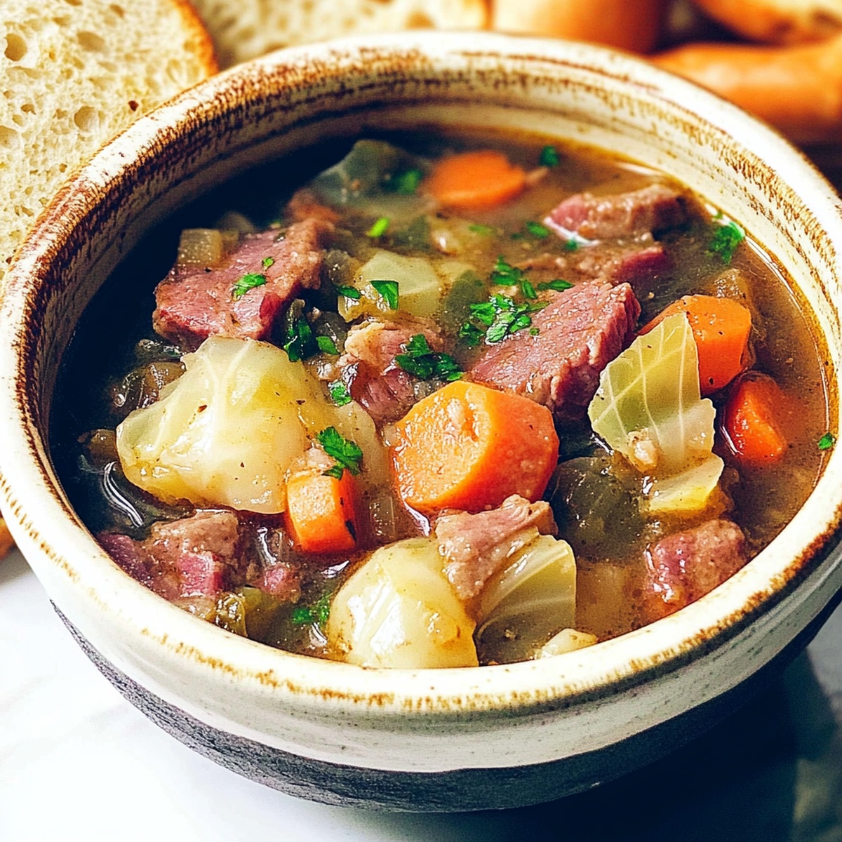 Corned Beef And Cabbage Soup Recipe