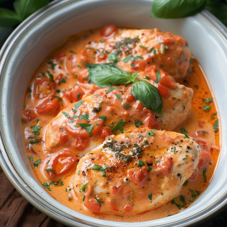 Tender Slow Cooker Creamy Tomato Basil Chicken Breast Recipe