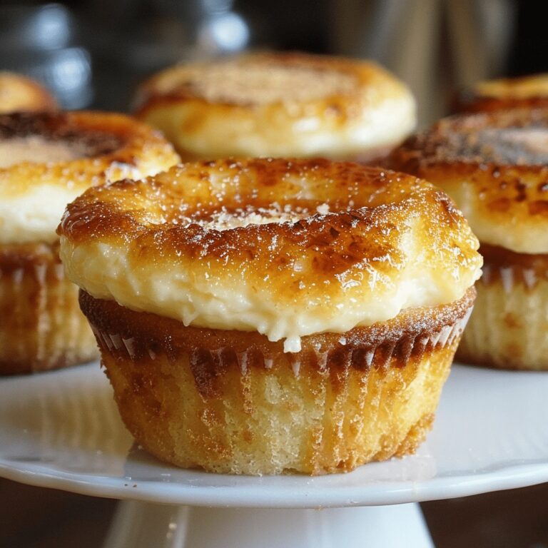 Silky Vanilla Bean Creme Brulee Cheesecake Cupcakes Recipe