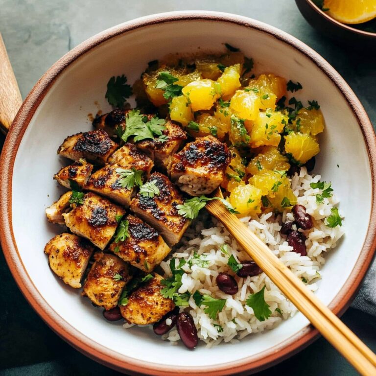 Cilantro Orange Chicken With Rice And Beans Recipe