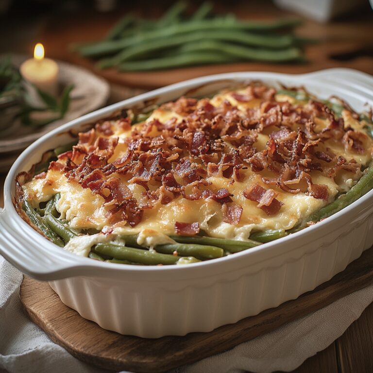 Cream Cheese And Bacon Green Bean Casserole Recipe