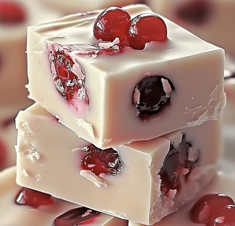 Maraschino Cherry White Chocolate Fudge Recipe