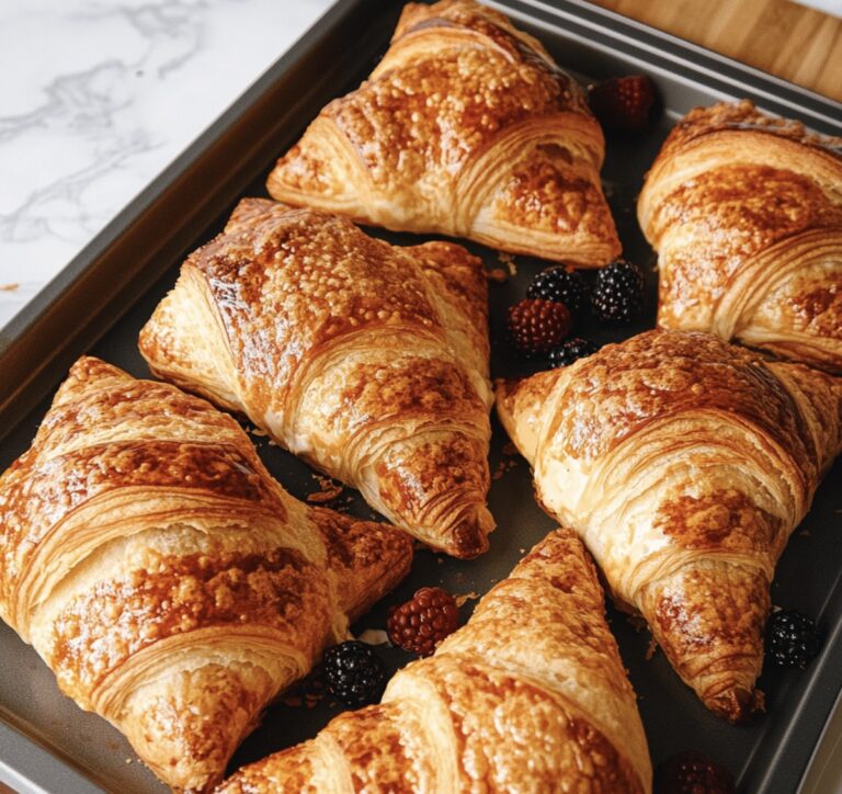 Berries And Cream Filled Croissants Recipe