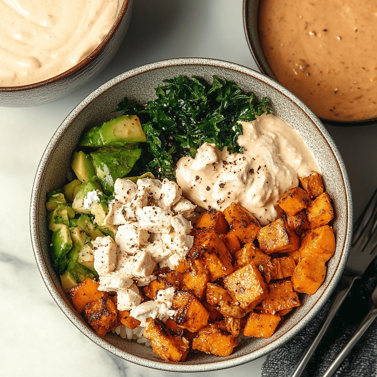 Hearty Chicken And Sweet Potato Bowls For Two Recipe