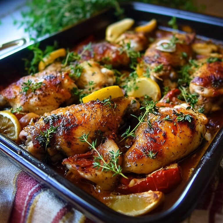 Baked Mediterranean Chicken Thighs Recipe