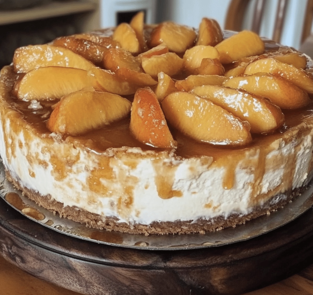 Peach Cobbler Cheesecake Recipe