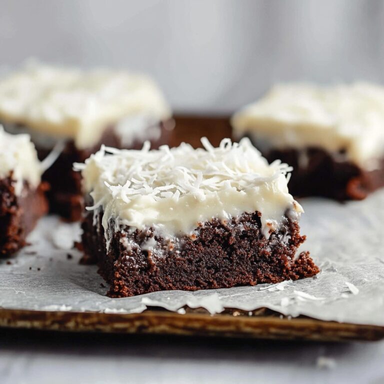 Fudgy Brownies With Coconut Frosting Recipe